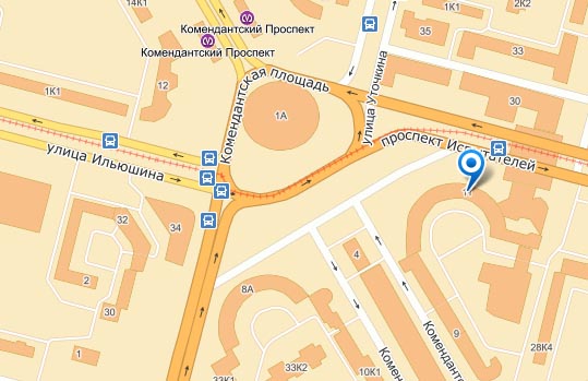 Карта спб метро комендантский проспект